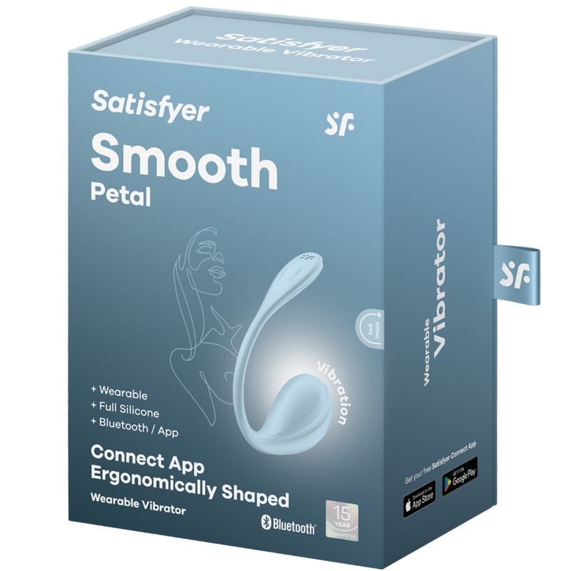 Satisfyer Smooth Petal - App-Controlled G-Spot Vibrator, Sky Blue Main image
