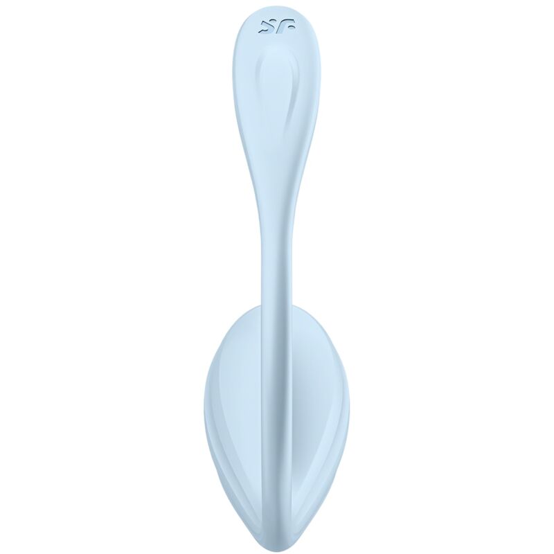 Additional view 6 of Satisfyer Smooth Petal - App-Controlled G-Spot Vibrator, Sky Blue