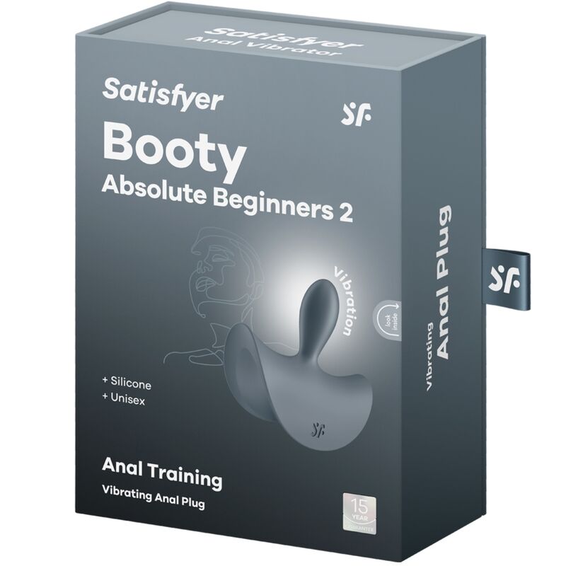 Satisfyer Booty Absolute Beginners 2 - Vibrating Anal Plug, Black