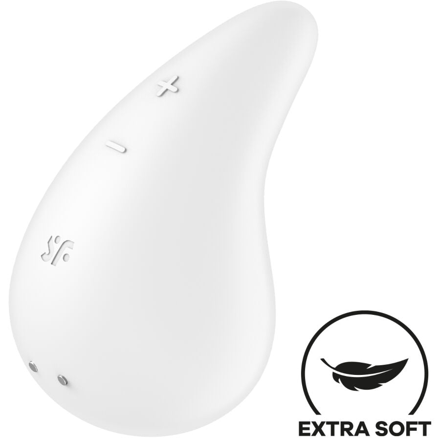 Additional view 2 of Satisfyer Dew Drop - Lay-On Vibrator, White