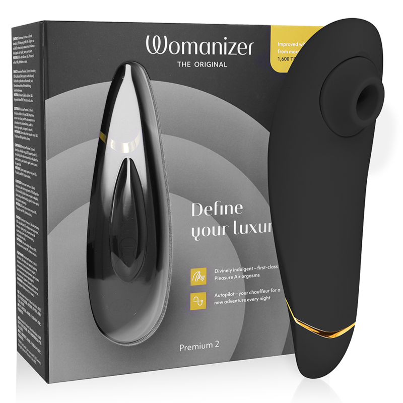 Womanizer Premium 2 - Clitoral Stimulator, Black Main image