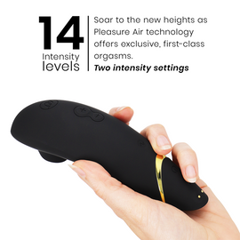 Additional view 6 of Womanizer Premium 2 - Clitoral Stimulator, Black