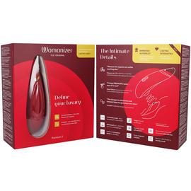 Additional view 2 of Womanizer Premium 2 - Clitoral Stimulator, Bordeaux