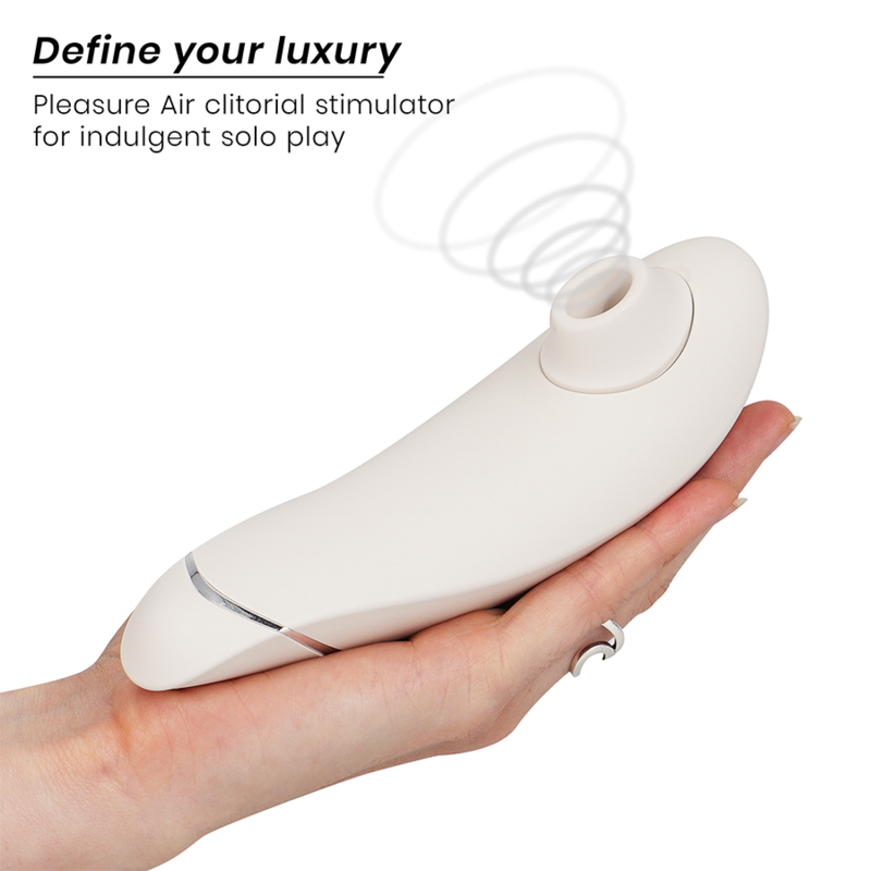 Additional view 5 of Womanizer Premium 2 - Clitoral Stimulator, Warm Gray