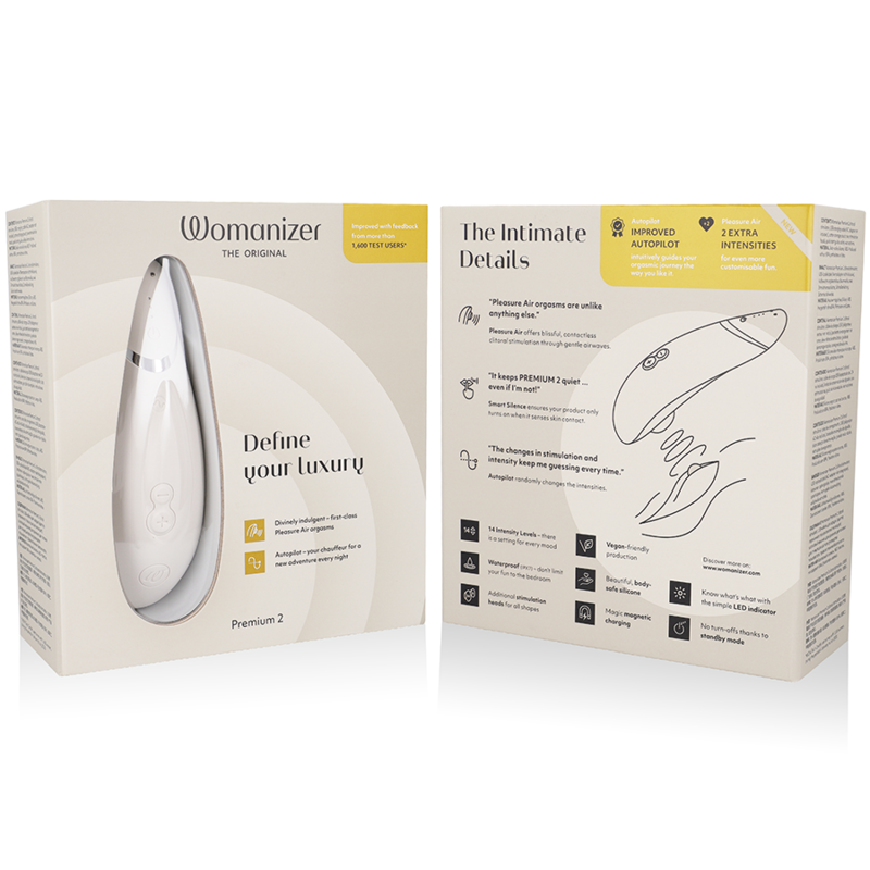 Womanizer Premium 2 - Clitoral Stimulator, Warm Gray Secondary image