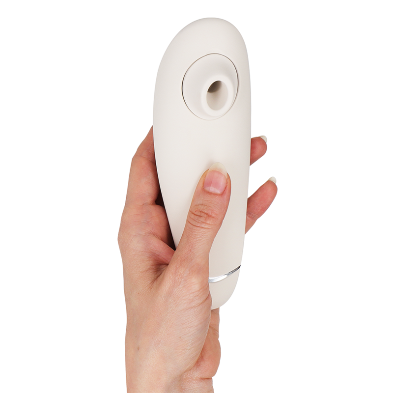 Additional view 7 of Womanizer Premium 2 - Clitoral Stimulator, Warm Gray