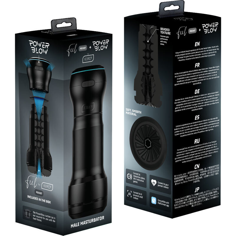 Kiiroo Feel Pocket + PowerBlow - Interactive Stroker Set Main image