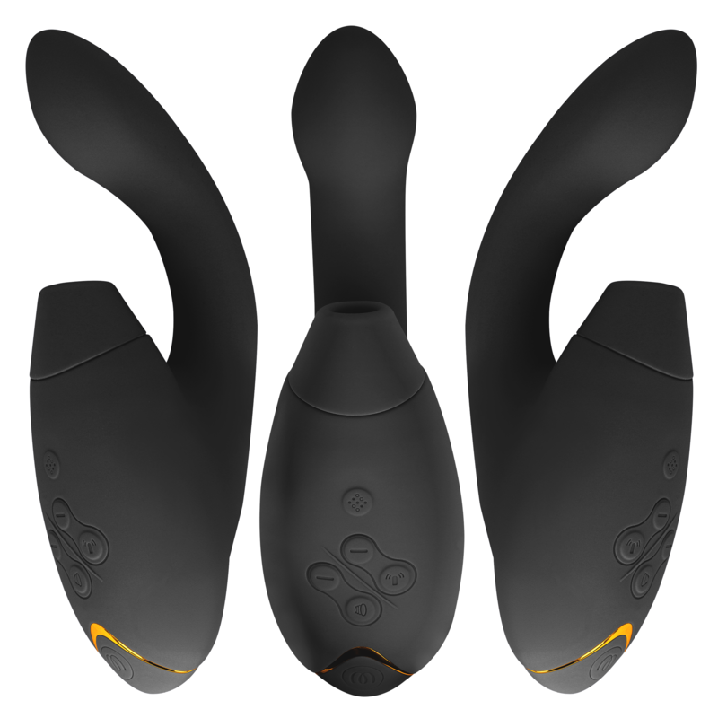 Additional view 4 of Womanizer Duo 2 - Dual-Stimulation Rabbit Vibrator, Black