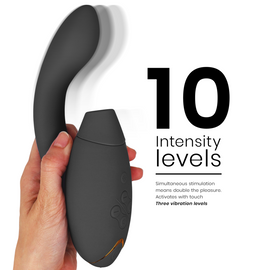 Additional view 6 of Womanizer Duo 2 - Dual-Stimulation Rabbit Vibrator, Black