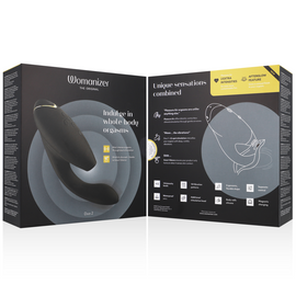 Additional view 2 of Womanizer Duo 2 - Dual-Stimulation Rabbit Vibrator, Black