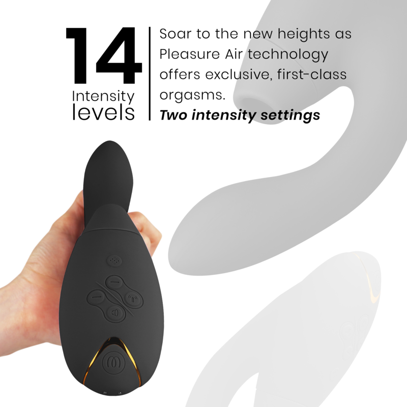 Additional view 7 of Womanizer Duo 2 - Dual-Stimulation Rabbit Vibrator, Black