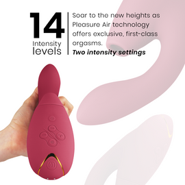 Additional view 6 of Womanizer Duo 2 - Dual-Stimulation Rabbit Vibrator, Bordeaux