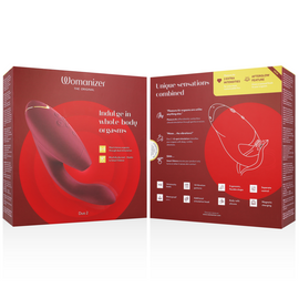 Additional view 2 of Womanizer Duo 2 - Dual-Stimulation Rabbit Vibrator, Bordeaux
