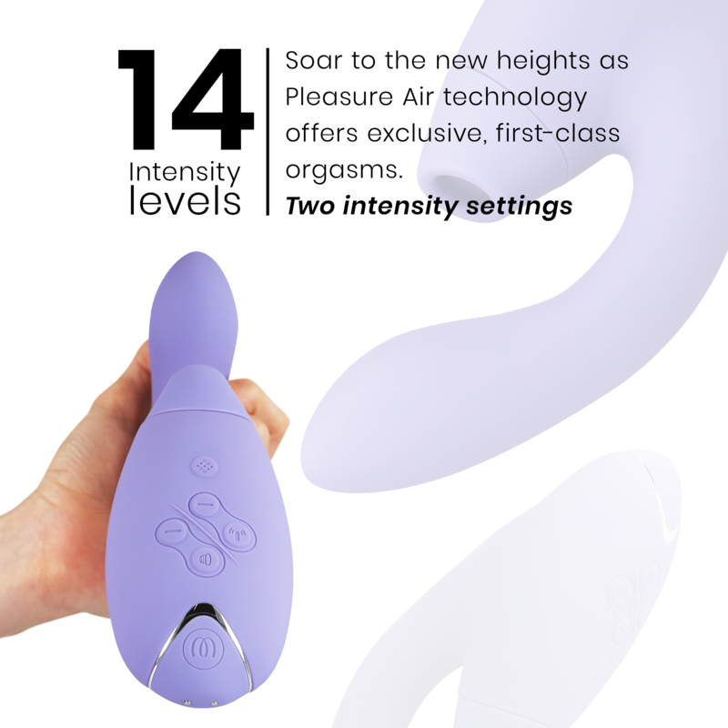 Additional view 6 of Womanizer Duo 2 - Dual-Stimulation Rabbit Vibrator, Lilac