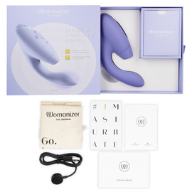 Additional view 3 of Womanizer Duo 2 - Dual-Stimulation Rabbit Vibrator, Lilac