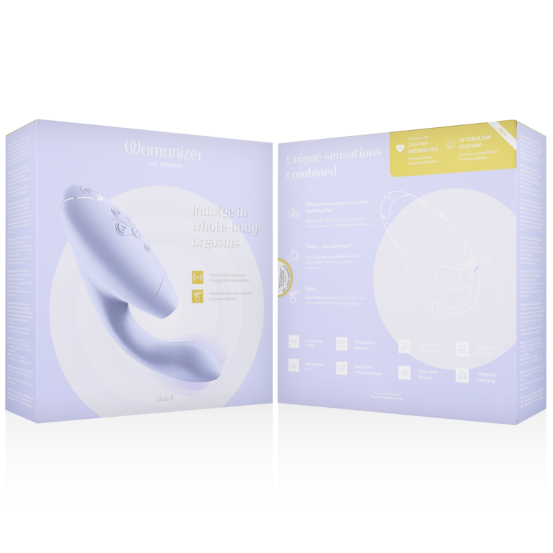 Additional view 2 of Womanizer Duo 2 - Dual-Stimulation Rabbit Vibrator, Lilac