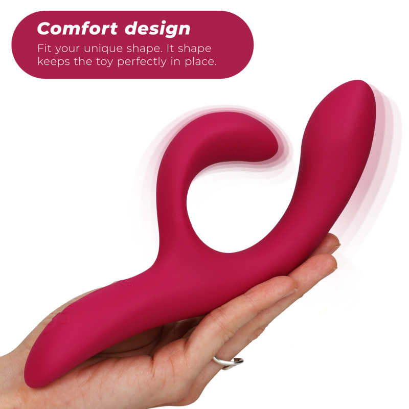 Additional view 5 of We-Vibe Nova 2 - App-Controlled Rabbit Vibrator, Pink