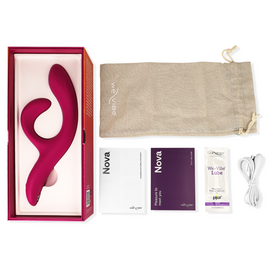Additional view 3 of We-Vibe Nova 2 - App-Controlled Rabbit Vibrator, Pink