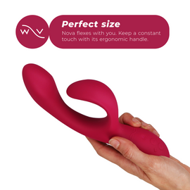 Additional view 7 of We-Vibe Nova 2 - App-Controlled Rabbit Vibrator, Pink