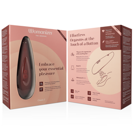 Additional view 2 of Womanizer Classic 2 - Clitoral Stimulator, Bordeaux