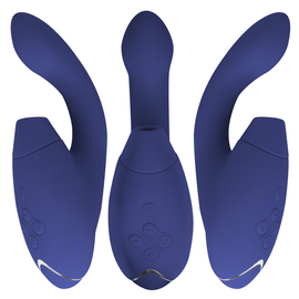 Additional view 4 of Womanizer Duo 2 - Dual-Stimulation Rabbit Vibrator, Blue