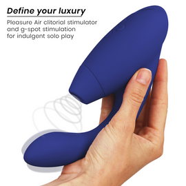 Additional view 5 of Womanizer Duo 2 - Dual-Stimulation Rabbit Vibrator, Blue