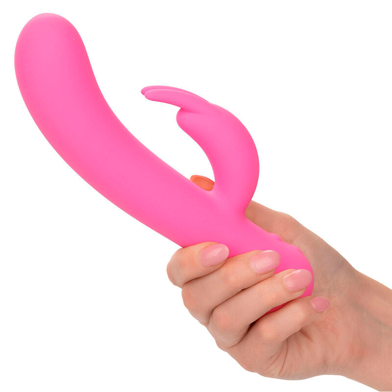 Additional view 7 of CalExotics First Time - Rechargeable Rabbit Vibrator, Pink
