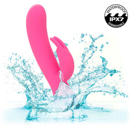 Additional view 8 of CalExotics First Time - Rechargeable Rabbit Vibrator, Pink