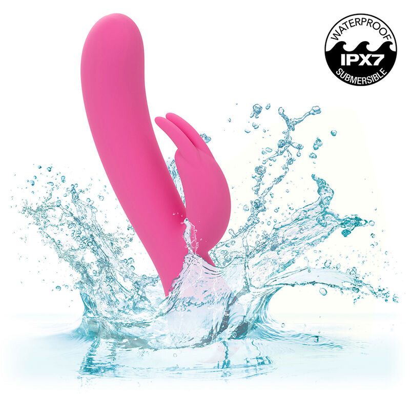 Additional view 8 of CalExotics First Time - Rechargeable Rabbit Vibrator, Pink