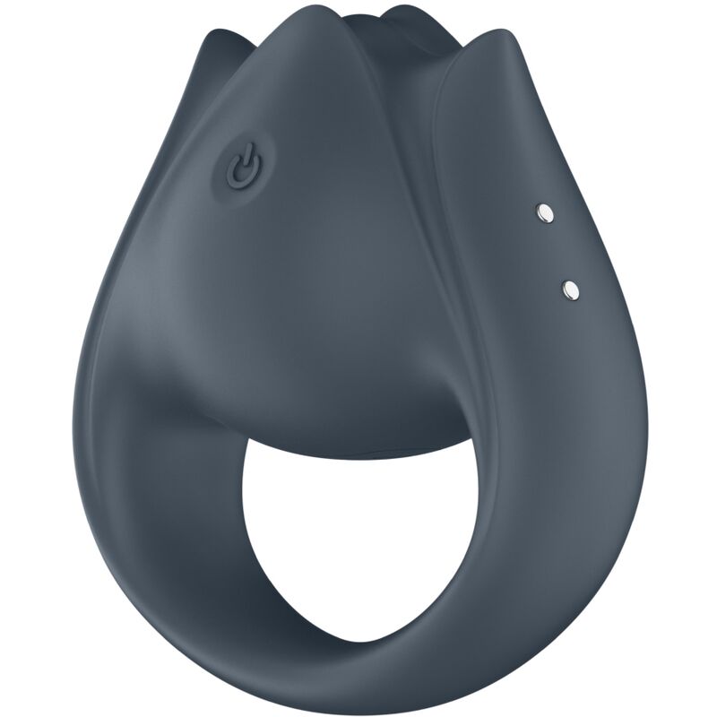 Additional view 3 of Satisfyer Perfect Pair 2 - 2-in-1 Vibrating Ring, Grey