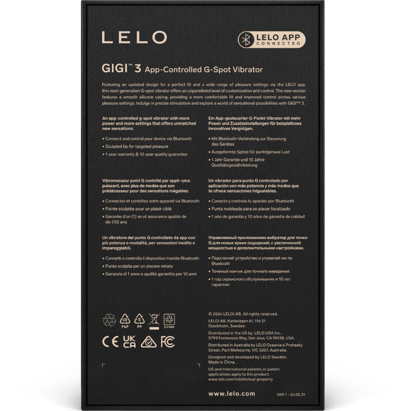Additional view 2 of LELO Gigi™ 3 - App-Connected G-Spot Vibrator, Violet