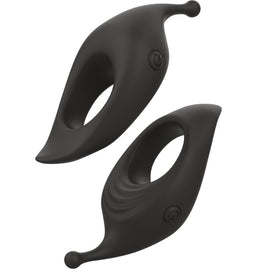 Additional view 4 of B Swish Bcharmed Rhythm Infinite Deluxe - Vibrating Performance Ring, Black