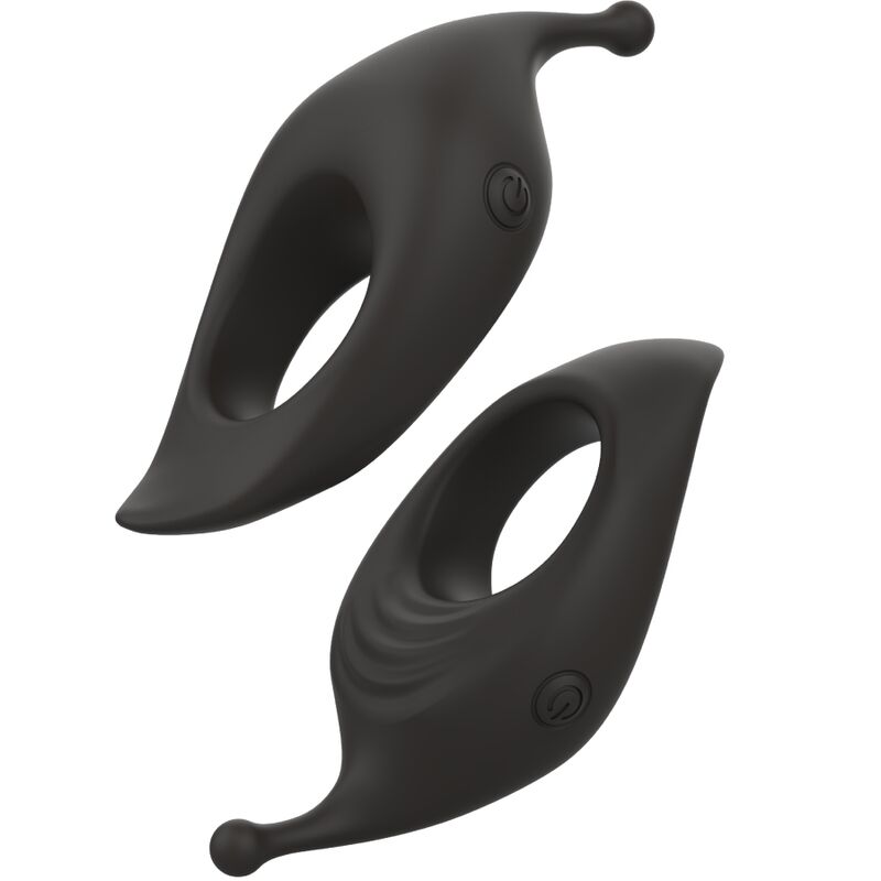 Additional view 4 of B Swish Bcharmed Rhythm Infinite Deluxe - Vibrating Performance Ring, Black