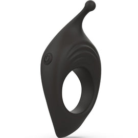 Additional view 6 of B Swish Bcharmed Rhythm Infinite Deluxe - Vibrating Performance Ring, Black