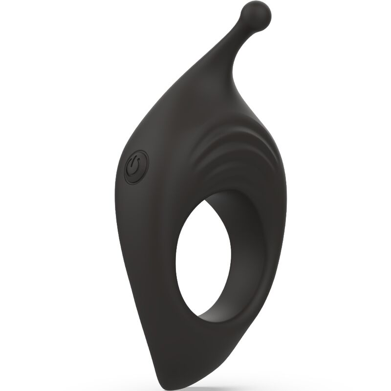 Additional view 6 of B Swish Bcharmed Rhythm Infinite Deluxe - Vibrating Performance Ring, Black