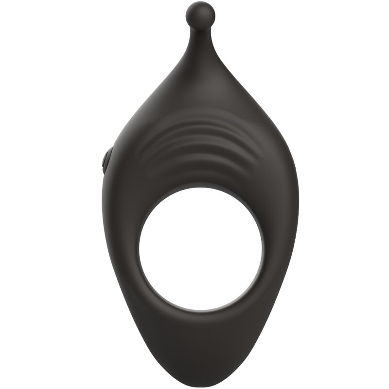 Additional view 9 of B Swish Bcharmed Rhythm Infinite Deluxe - Vibrating Performance Ring, Black
