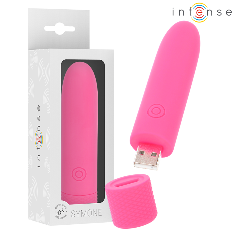 Intense Symone - USB Rechargeable Bullet Vibrator, Pink