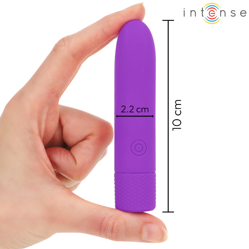 Additional view 5 of Intense Symone - USB Rechargeable Bullet Vibrator, Purple