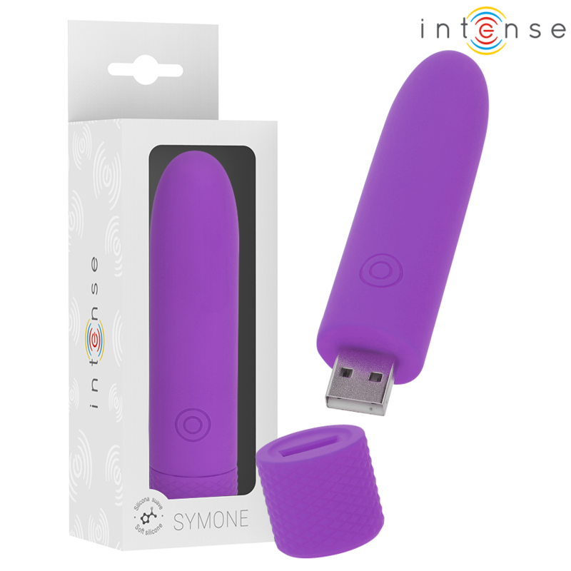 Intense Symone - USB Rechargeable Bullet Vibrator, Purple