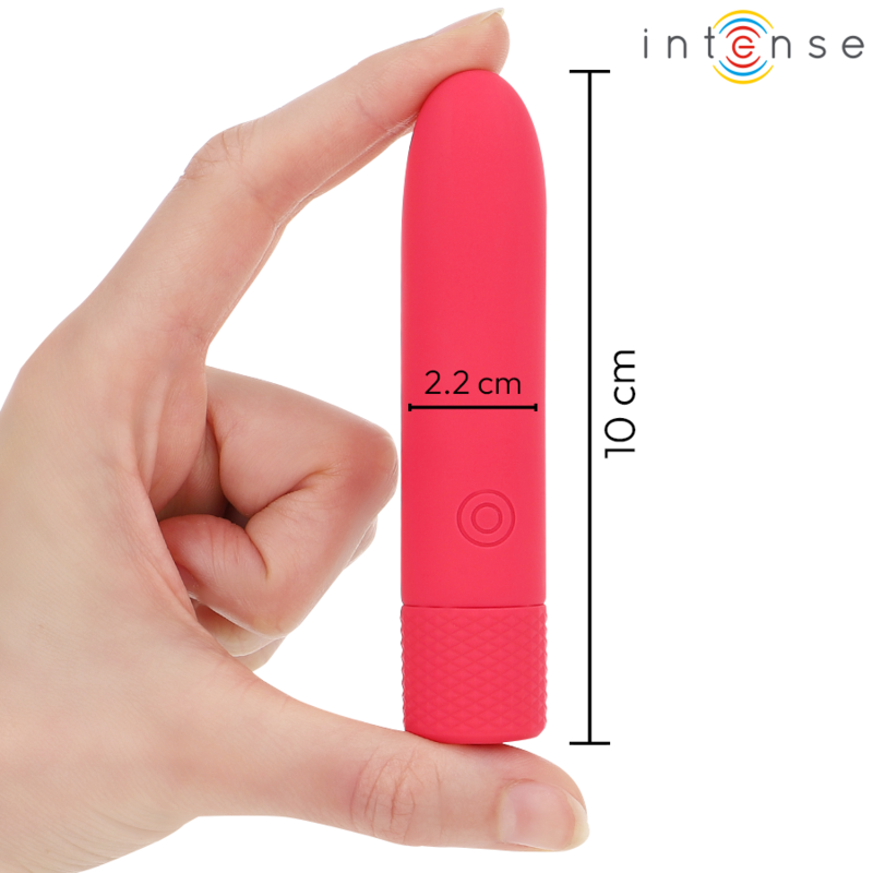 Additional view 5 of Intense Symone - USB Rechargeable Bullet Vibrator, Red