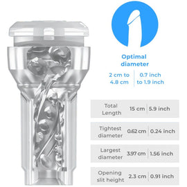 Additional view 7 of Kiiroo Feel Pocket Stroker Crystal - Transparent Stroker
