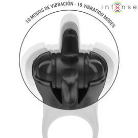 Additional view 3 of Intense Mabel - Vibrating Performance Ring, Black