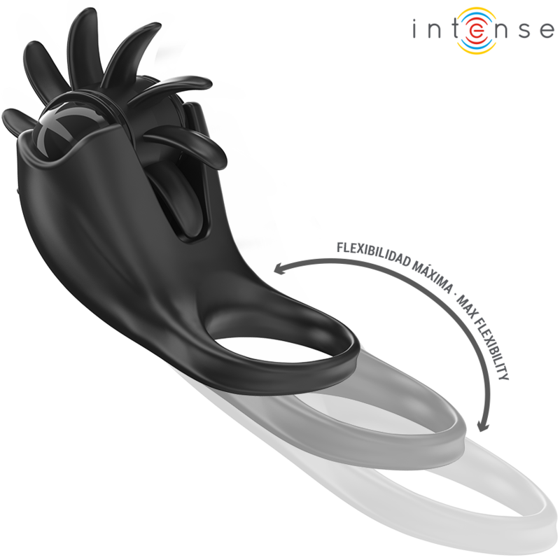 Additional view 4 of Intense Mabel - Vibrating Performance Ring, Black
