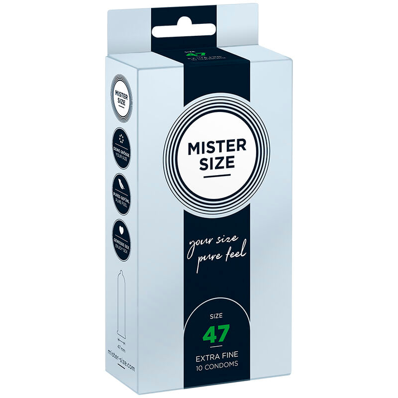 Mister Size XS 47 mm - Condoms, 10 Pack Main image