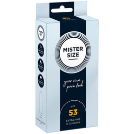 Mister Size M 53 mm - Condoms, 10 Pack