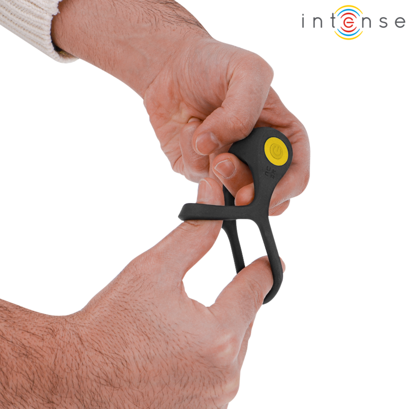 Additional view 5 of Intense Alex - Double Vibrating Performance Ring, Black