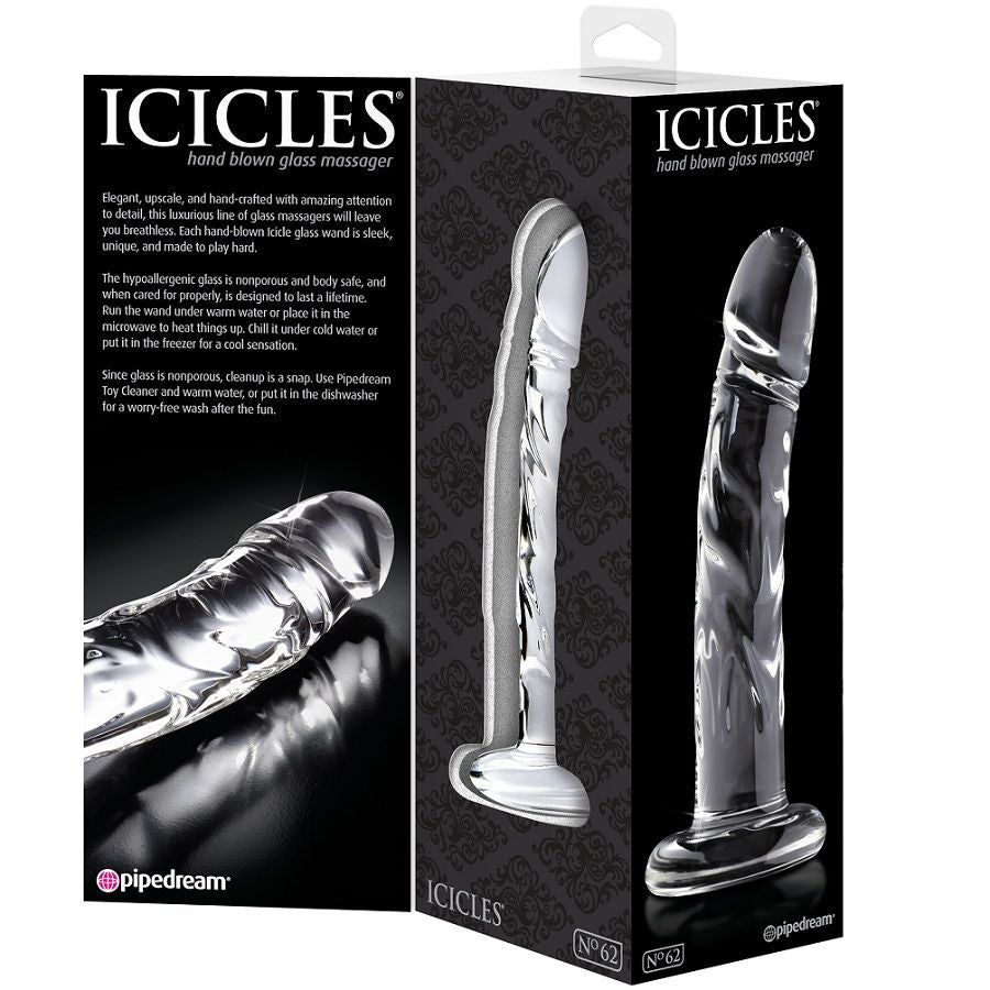 Icicles No. 62 - Double-Ended Glass Massager Secondary image