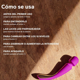 Additional view 6 of LELO Smart Wand 2 Medium - Wand Massager, Ocean Blue