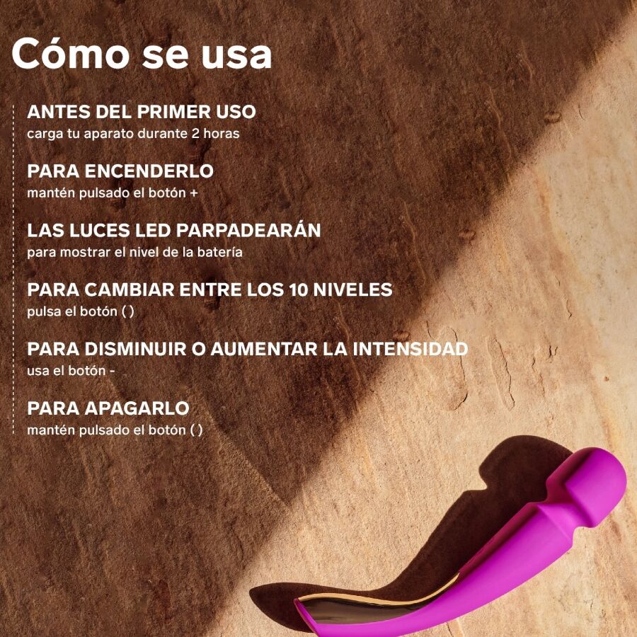 Additional view 6 of LELO Smart Wand 2 Medium - Wand Massager, Ocean Blue