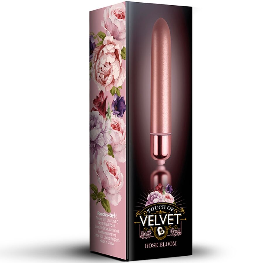 Rocks-Off Touch of Velvet Rose Bloom - Vibrating Bullet Main image